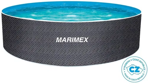 MARIMEX Orlando 3,66x1,22 m RATTAN, tartozékok nélkül merevfalú medence